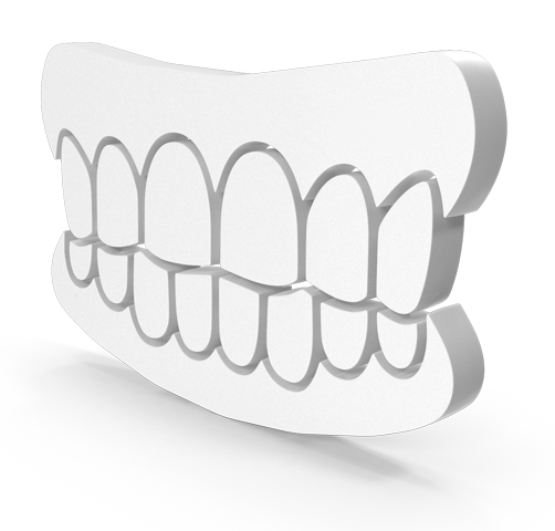 απεικόνιση τρισδιάστατου αρχείου οδοντοστοιχίας για παρουσίαση υπηρεσίας περιοδοντολογίας