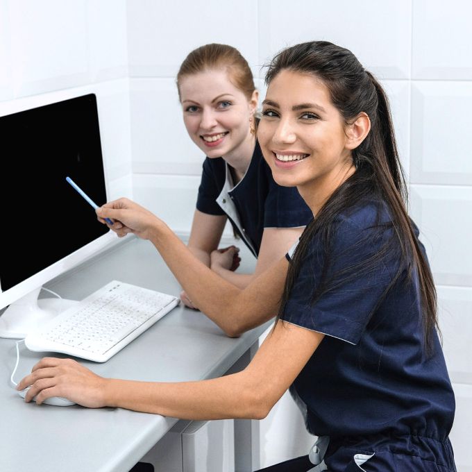 Φωτογραφία με προσωπικό οδοντιατρείου